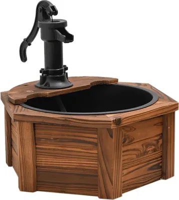 Produktbild von vidaXL Gartenbrunnen mit Pumpe 57x57x53 cm Massivholz Tanne