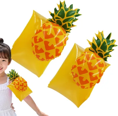 Produktbild von Schwimmflügel, Ananas Design, für Kinder, aufblasbares Poolspielzeug, leicht