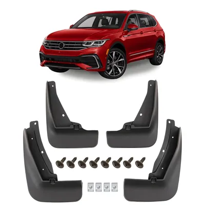 Produktbild von HERSTMOTO Schmutzfänger, 4er-Set Schmutzfänger-Kit Spritzschutz Schmutzfänger mit Befestigungssatz, passend für Volkswagen TIGUAN II R-LINE 2020+