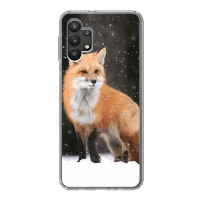 Produktbild von MuchoWow® Handyhülle Schutzhülle Hülle für Samsung Galaxy A32 5G Fuchs - Schnee - Winter Silikon Softcase Handy Hülle - Softcase
