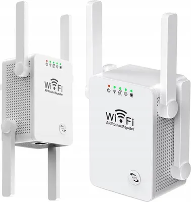 Zdjęcie produktu dla WZMACNIACZ SYGNAŁU Wi-Fi MOCNY REPEATER ACCESS POINT 300Mbs 4 ANTENY 2.4GHz