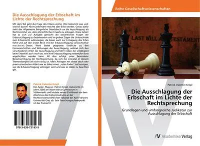 Produktbild von Die Ausschlagung der Erbschaft im Lichte der Rechtsprechung