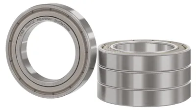 Image de 4 roulements à billes scellés 6907ZZ, dimensions 35x55x10 mm
