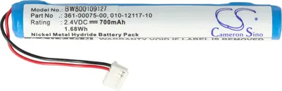 Produktbild von vhbw Akku Ersatz für 010-12117-10, 361-00075-00 für GPS Navigation Navi (700 mAh, 2,4 V, NiMH)