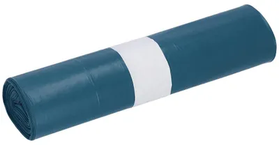 Produktbild von 20x DEISS Müllbeutel aus Recycling-LDPE 35 l - blau | Rolle (25 Stück)