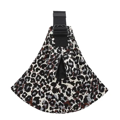 Produktbild von Bequemer Babyträger, geeignet für Babys von 9 Monaten bis 4 Jahren, einseitige Trageweise, wasserabweisend und atmungsaktiv, Bunter Leopardmuster