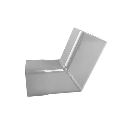 Produktbild von Renoplast® RK65 Aluminium Fallrohrbögen, Ecke 87º 45x45mm Grau, Dachrinnen Regenrinne Dachentwässerung Blechkantprofile, Gartenhaus Carport