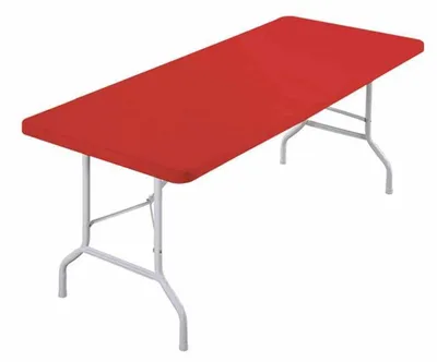 Zdjęcie produktu dla Elastyczna obrus, spandex, prostokątny, z gumką, czerwony, 122x60 cm