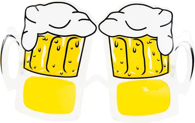 Produktbild von Oblique Unique Bier Brille Spaßbrille Partybrille für Himmelfahrt Vatertag Oktoberfest Party Fasching Karneval
