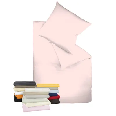 Produktbild von liebling Bettwäsche Interlock Jersey 135 x 200 cm, Farbe rosé, Bettbezug aus 100% Baumwolle, edler Glanz, waschbar 60 Grad