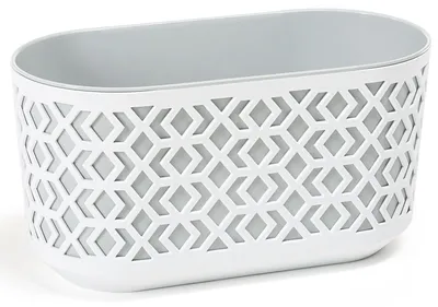 Obrázek produktu pro LAMELA spolka z organiczona odpowiedzi. Truhlík AZTEKA k/bílá+v/šedá 60 cm 19 cm 20 cm
