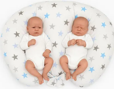Produktbild von Zwillingskissen - Stillkissen - Ergonomische Unterstützung für Rücken und Babys