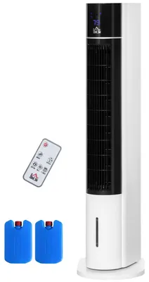 Obrázek produktu pro Věžový ventilátor se zvlhčovačem a dálkovým ovládáním, 3 režimy, časovač