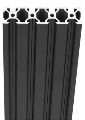 Obrázek produktu pro Černý hliníkový profil - 20 x 80 mm, s V-drážkou