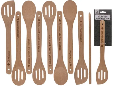 Produktbild von Holz-Küchenutensilien Slogans 30 cm 3