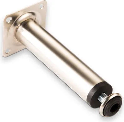 Produktbild von Möbelfuß Möbelfüße Schrankfuß Schrankfüße Stellfuß Fuß Edelstahloptik matt Höhe 150 mm Ø 30mm SO-TECH