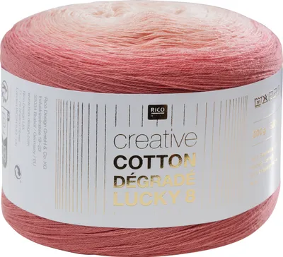 Produktbild von Rico Design Creative Baumwolle Dégradé Lucky 8, 200 g, ca. 800 m Farbe 015