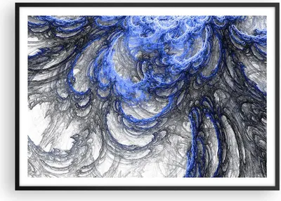 Produktbild von Gerahmtes Poster - Schwarzer Rahmen - Abstraktion modern - 100x70 cm - Wand Bild - Wanddeko - Wandbilder - Kunstposter - Wandposter - Bilderrahmen - Bilder - Kunstdruck - Wandbild - P2BAA100x70-3726