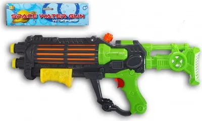 Immagine prodotto di Pistola ad acqua spaziale con pompa - Verde, 49 cm