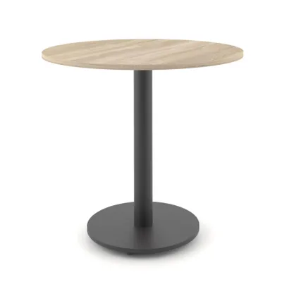 Zdjęcie produktu dla Stół okrągły ST60M 80 cm dąb sonoma / czarny