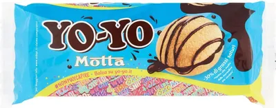 Produktbild von 3x Motta Yo-Yo merenda gefüllte Zwischenmahlzeit 6 Snacks 210g