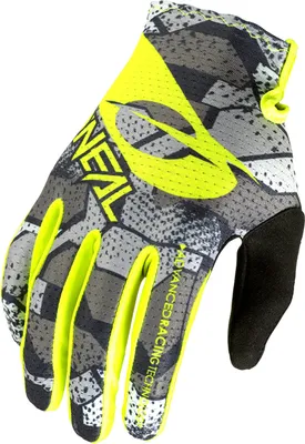 Produktbild von Oneal Matrix Camo Motocross Handschuhe Farbe: Grau/Gelb, Grösse: XL
