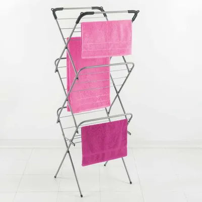Produktbild von Tomado Metaltex Concerto Slim Droogrek 9,5 m Zilver met haakjes voor Kledinghangers
