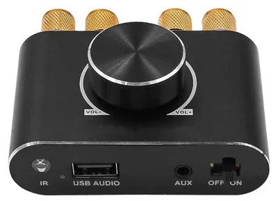 Image de Amplificateur audio Bluetooth, 2 canaux, 20W + 20W, avec télécommande