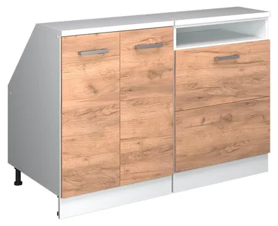 Produktbild von Dachschrägenschrank-Set Vicco Rion Goldkraft Eiche 120 cm 2er Set Schrankkorpuss 60 cm Tiefe, Model 60212