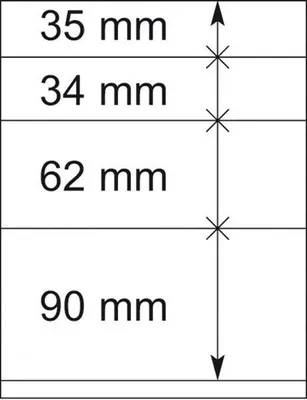Produktbild von Lindner 802414P T-Blanko-Blätter - 10er-Packung
