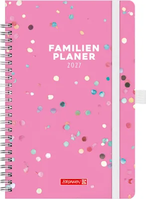 Produktbild von BRUNNEN 1070290017 Buchkalender Familienplaner 2027 "Confetti" A5, Papier
