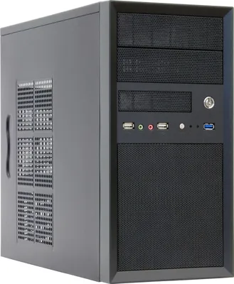 Produktbild von Chieftec CT-01B-OP, Mini Tower, PC, Schwarz, micro ATX, SECC, Heimbüro
