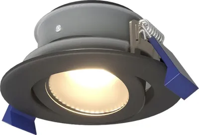 Produktbild von hoftronic LED Einbaustrahler 4W 345lm 4000K GU10 Schwarz IP65 Dimmbar Schwenkbar