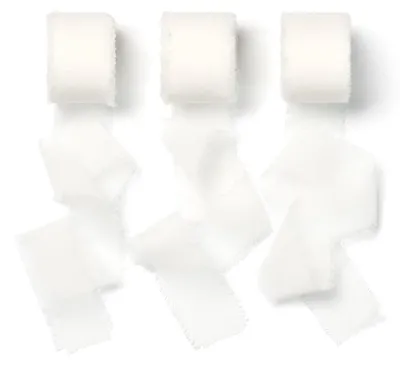 Obrázok produktu pre AOKSUNOVA, čipka z organzy, biela, 2,5 cm x 18,9 m, ozdobná čipka na svadbu