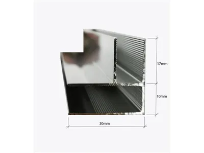 Produktbild von Glaszentrum Hagen - 2000x30x27 mm Aluminiumprofil - Eckprofil - Anschlußprofil - Eloxiert