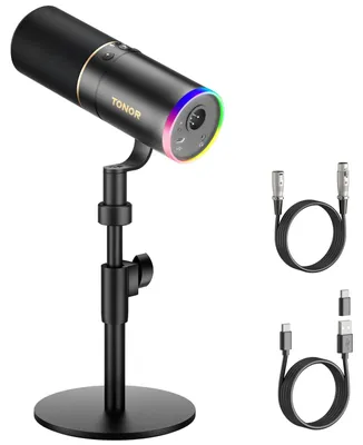 Obrázek produktu pro Dynamický herní mikrofon s RGB podsvícením a konektorem pro sluchátka