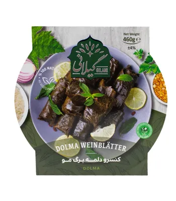 Produktbild von Gilani - gefüllte Weintraubenblätter mit Fleischextrakt 460gr