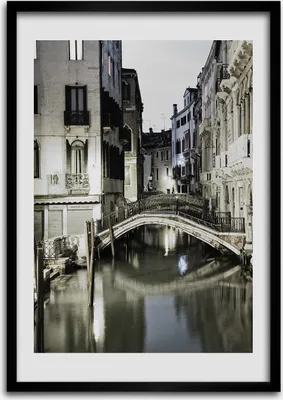 Produktbild von Bild - Bilderrahmen - Foto - 70 cm x 100 cm - MDF - Rahmen - Wandkunst - Venedig Italien