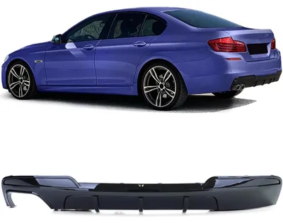 Produktbild von Diffusor schwarz glänzend für BMW 5er F10 F11 2010-2017 mit M-Paket Heckdiffusor