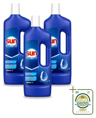 Produktbild von 3 x Sun Klarspüler für Geschirrspülmaschinen - 750 ml - Vorratspackung - 3 Stücke