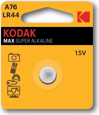 Zdjęcie produktu dla Kodak A76, Jednorazowa bateria, LR44, Alkaliczny, 15 V, 1 szt.