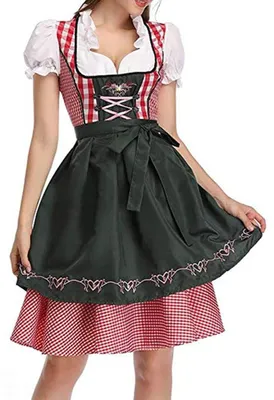 Obrázek produktu pro Šaty Dirndl – Kostým na – Šaty s předníkem – Multifunkční – Velikosti S-2XL – Kvalitní polyester
