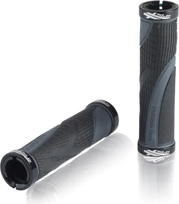 Produktbild von XLC GR-S23 Griffe 'Sport Bo 2', 2x Klemmung, 130 mm, Ø 22 mm, schwarz/grau (1 Paar)