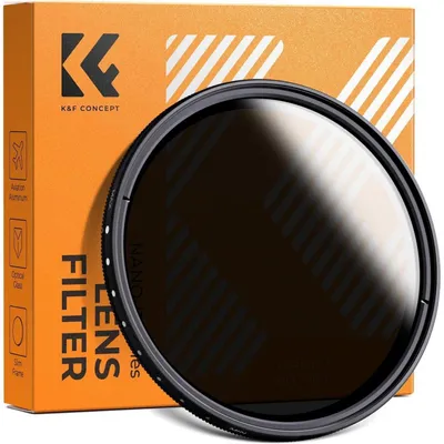 Produktbild von Variabler ND-Filter ND2-ND400 (1-9 Blendenstufen) 40,5mm mit 3 Reinigungstüchern für Landschaftsfotografie