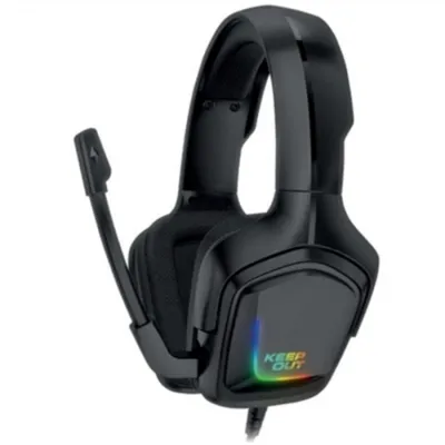 Obrázok produktu pre KeepOut HX601, Kábel, Hranie, 20 - 20000 Hz, 302,4 g, Slúchadlá s mikrofónom, Čierna