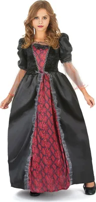 Immagine prodotto di Costume barocco da vampiro per bambini per Halloween rosso e nero