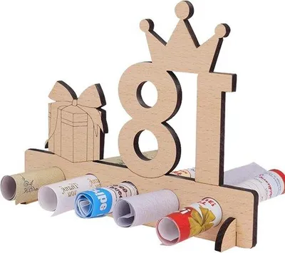 Produktbild von Ein besonderes Geschenk zum Lebensjubiläum - Holzpräsent für den einundachzehnten Geburtstag