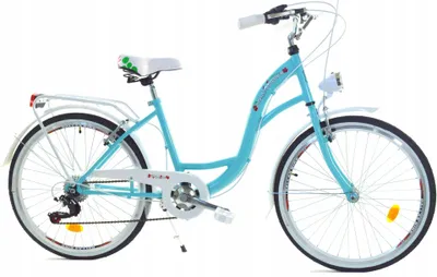 Zdjęcie produktu dla Rower Dallas City Junior 24" 1spd - morski z białym