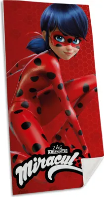 Produktbild von Miraculous Ladybug Strandtuch Badetuch Handtuch 70x140cm 100% Baumwolle