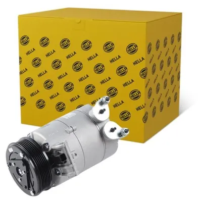 Produktbild von HELLA 8FK 366 200-341 7VS16ic Klimaanlage Klimakompressor PAG 46 YF R134a R1234yf für FORD FOCUS III Turnier MONDEO IV Turnier (BA7) S-MAX (WA6)